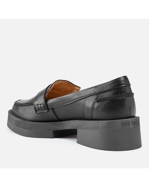Steve Madden Gray Meggie Leather Loafers