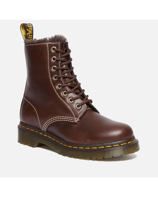 Dr. Martens Brown 1460 Serena Pull Up Women's Boots