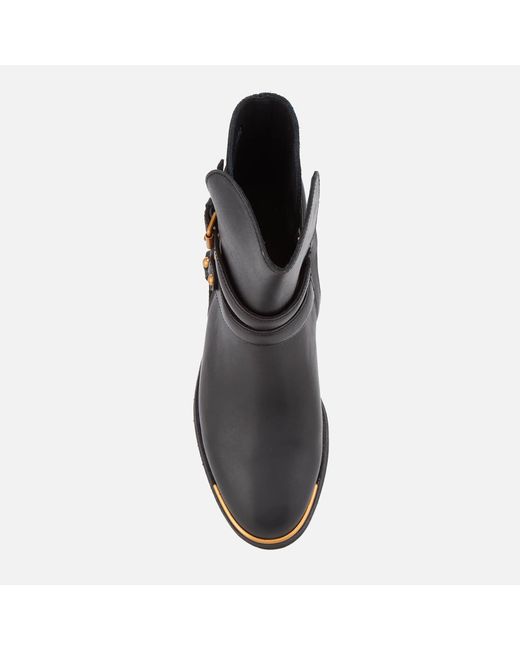 UGG Women s Kelby Leather Ankle Boots in Black Lyst