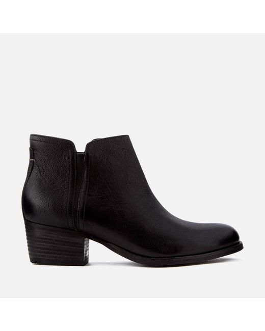 Clarks Women's Maypearl Ramie Leather Ankle Boots in Black | Lyst UK