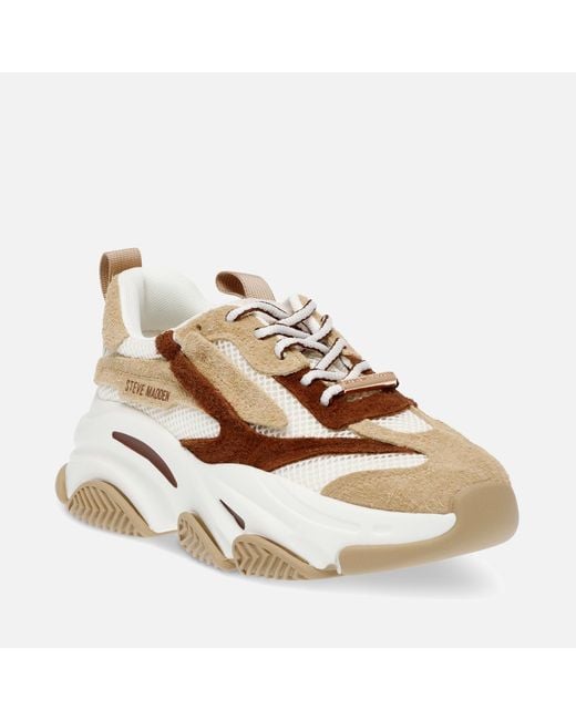 Steve Madden Natural Possession-e Mesh Trainers