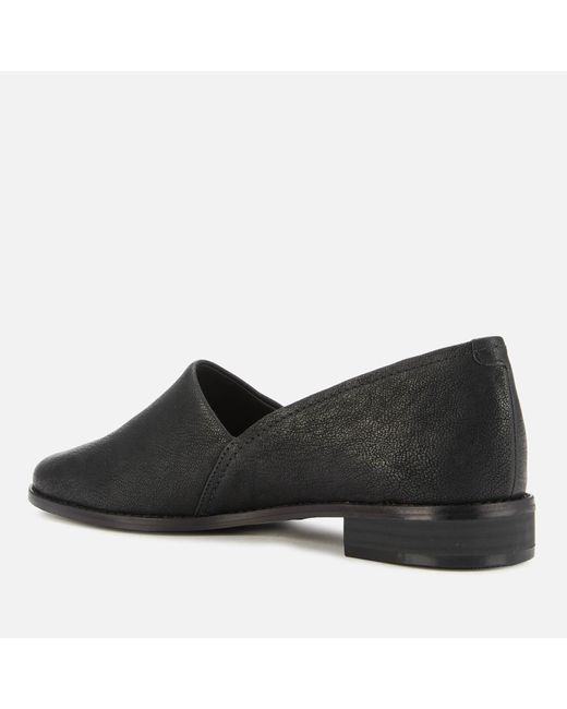 Clarks Black Pure Easy Leather Flats