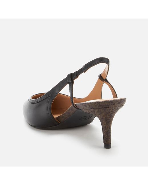 michael kors slingback kitten heels