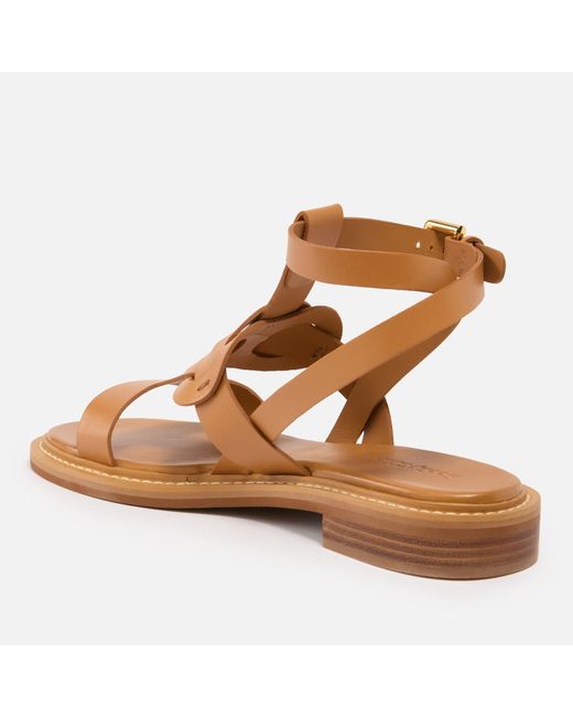See By Chloé Brown Loys Leather Sandals