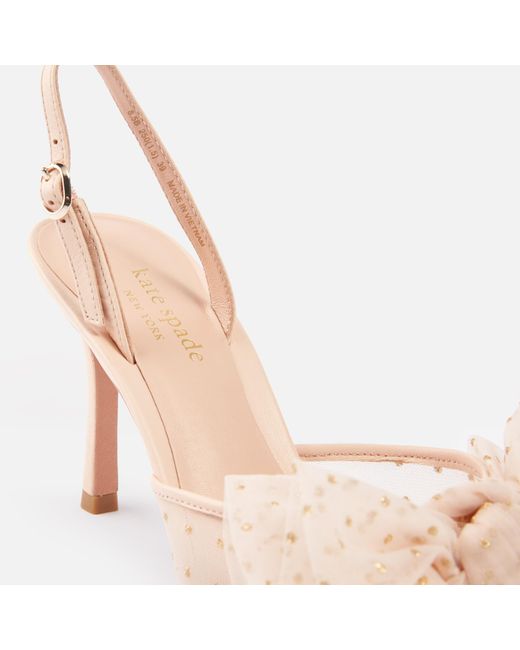 Kate Spade Pink Bridal Sparkle Heeled Sandals