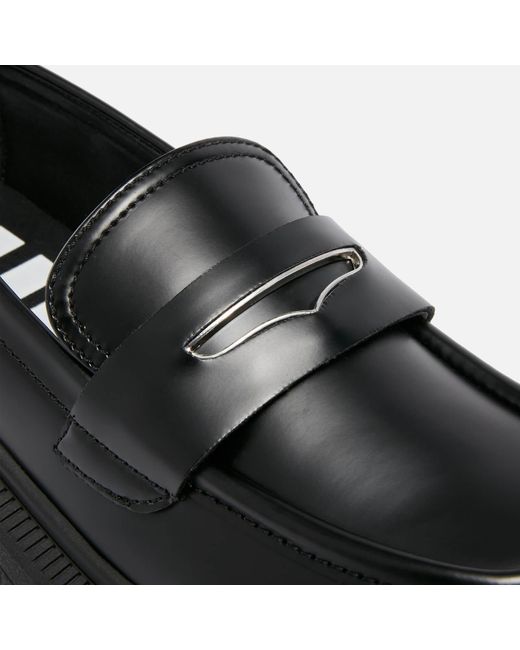Buffalo Black Aspha Faux Leather Loafers