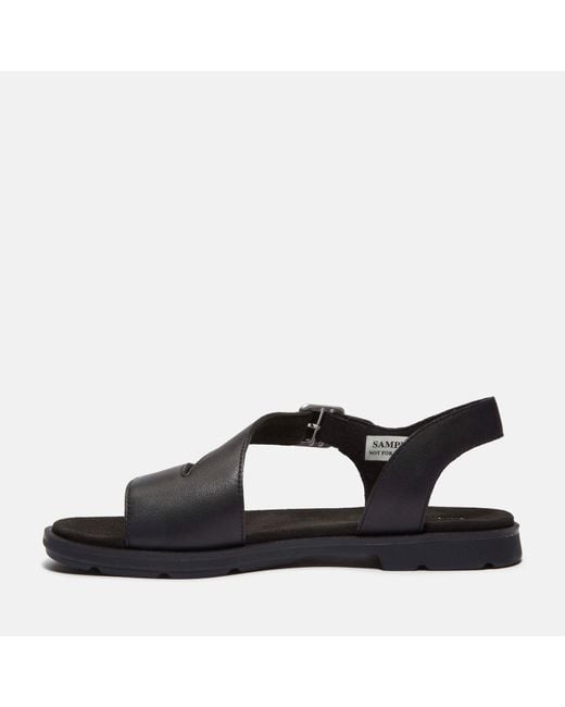 Timberland Calista Bay Backstrap Sandal For Women In Black, Woman, Black, Size: 3.5