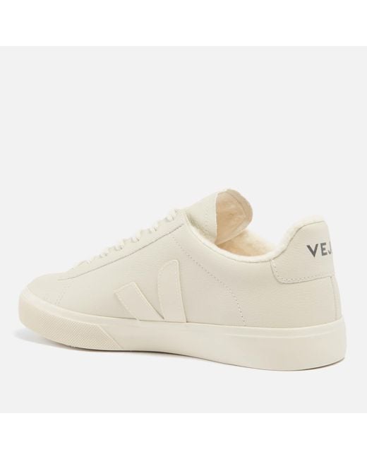 Veja White Campo Leather Trainers for men