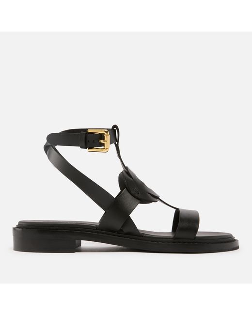 See By Chloé Black Loys Leather Sandals
