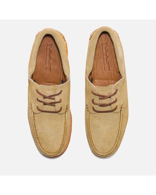Timberland Brown 3-eye Suede Shoes for men