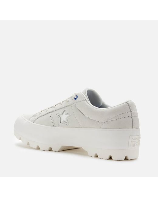 Converse Leather One Star Lugged Spacecraft Ox Trainers in Converse Leather One Star Lugged Spacecraft Ox Trainers in