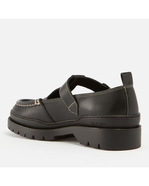 Kleman Black Rade Full-Grain Leather Shoes for men