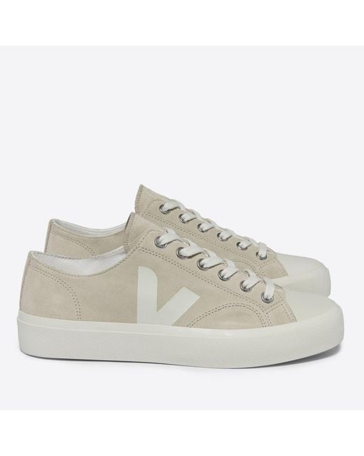 Veja White Wata Ii Low Suede Trainers