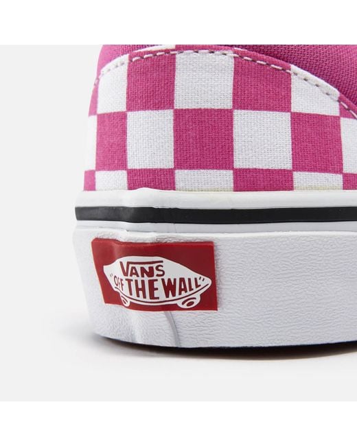 Vans Pink Checkerboard Classic Slip-on Trainers