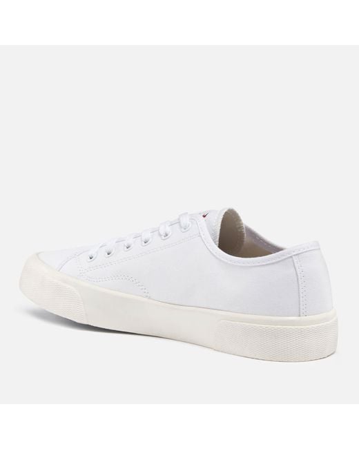 Tommy Hilfiger White Low Top Canvas Trainers