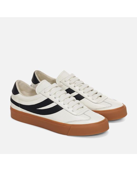 Superga White 4834 Club S Swallow Leather Trainers for men