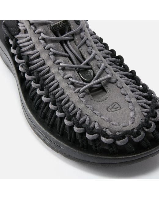 Keen Black Uneek Cord And Suede Sandals for men