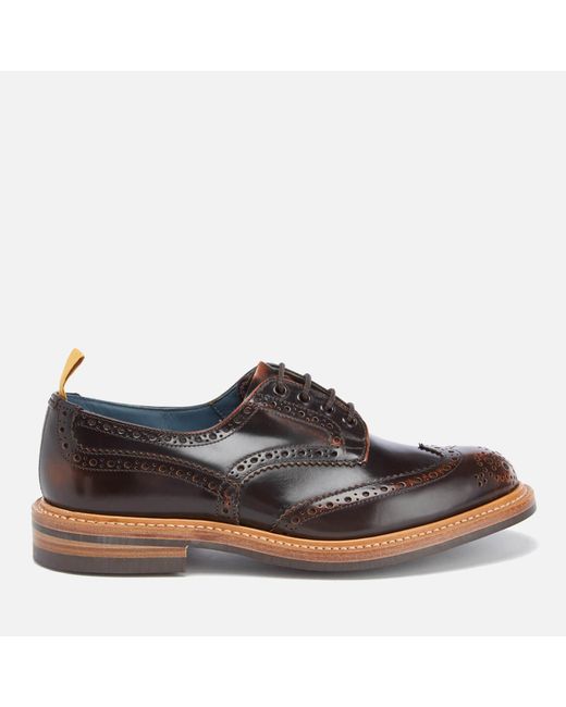 Tricker's Brown Bourton Revival Leather Brogues for men