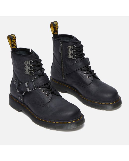 Dr. Martens Black 1460 Hardware Leather Boots