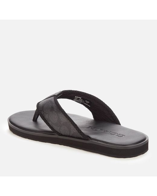 Coach signature outlet flip flops