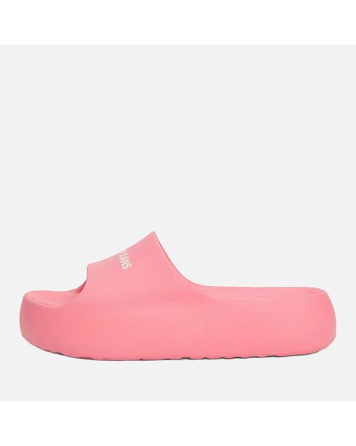 Tommy Hilfiger Pink Chunky Slide Rubber Sandals