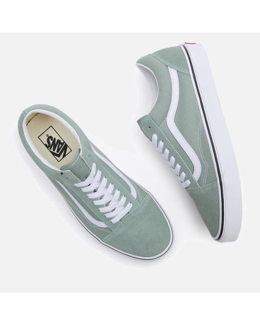 Vans Green Old Skool Suede And Canvas Trainers for men