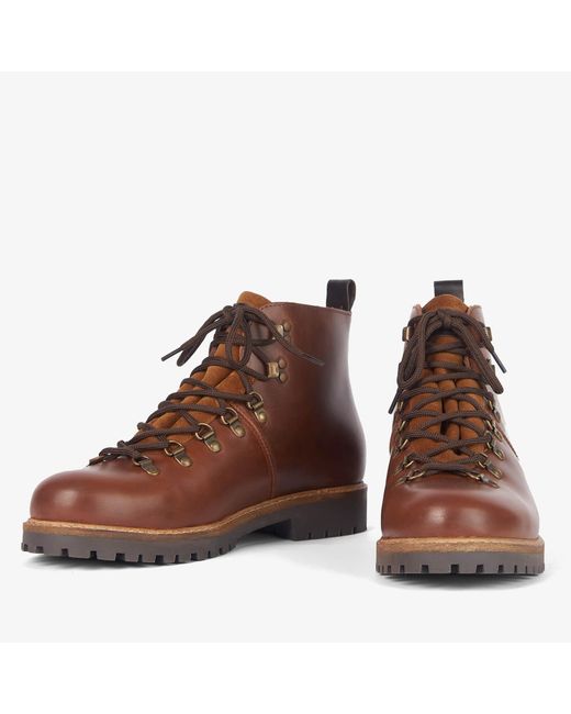 Barbour Brown Wainwright Leather Hiking-style Boots for men