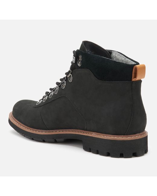 Clarks Alp Gore-tex Nubuck Style Boots in Black for | Lyst Canada