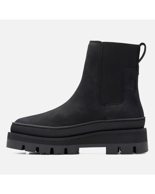 Clarks Black Orianna2 Top Leather Boot