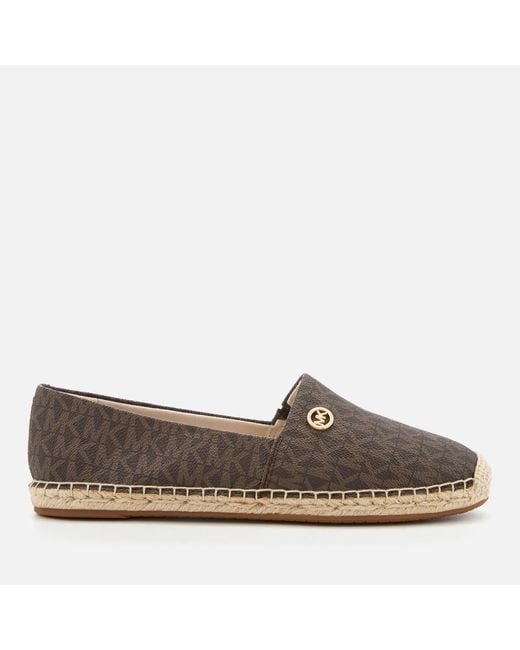 MICHAEL Michael Kors Kendrick Slip-on Espadrilles in Brown | Lyst