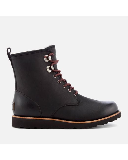 UGG Men s Hannen Tl Waterproof Leather Lace Up Boots in Black for Men Lyst
