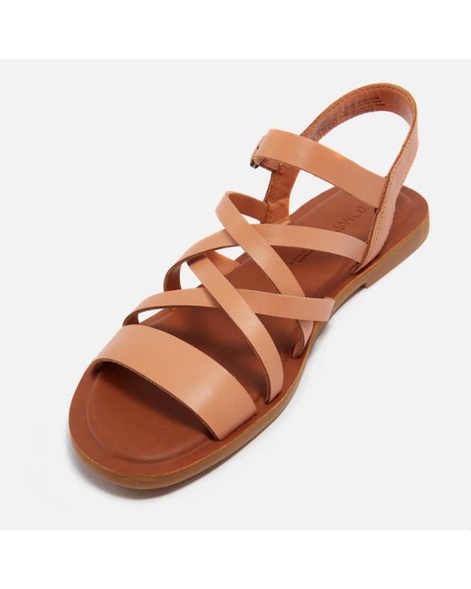 TOMS Brown Sephina Leather Sandals