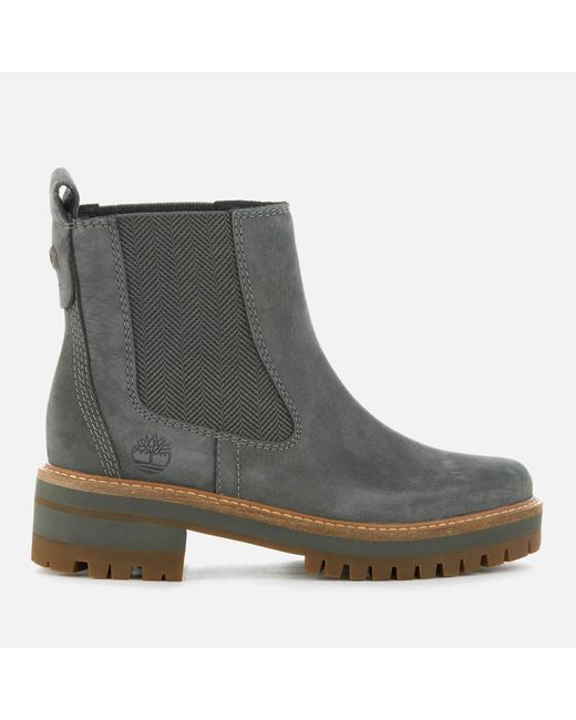 Timberland Courmayeur Valley Chelsea Boots in Grey | Lyst UK