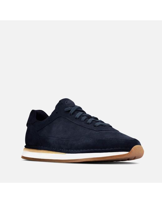 clarks blue trainers
