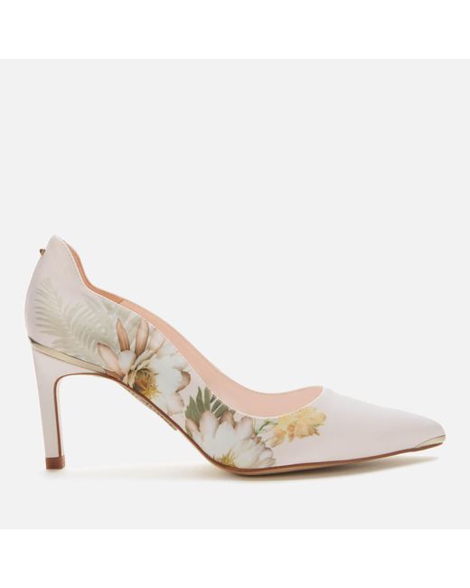 Ted Baker Pink Erwiin Floral Court Shoes