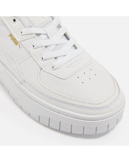 PUMA White Cali Dream Leather Sneakers