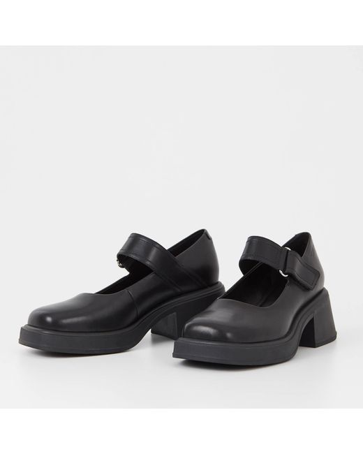 Vagabond Shoemakers Dorah Leather Heeled Mary Jane Shoes in Black | Lyst