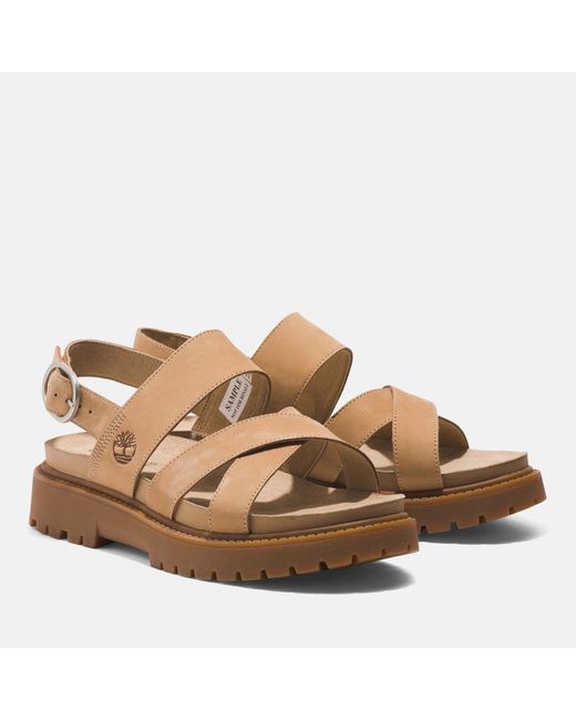 Timberland Brown Clairemont Way Leather Sandals