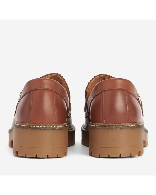 Barbour Brown Norma Leather Loafers