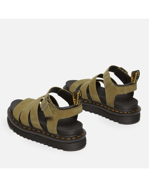 Dr. Martens Brown Blaire Leather Strappy Sandals