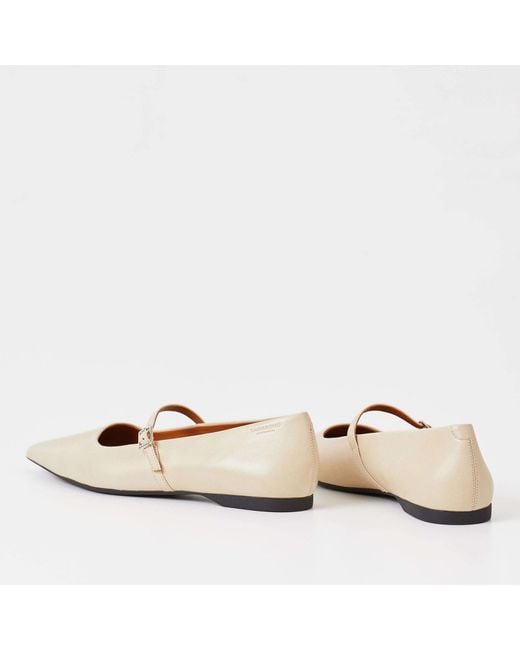 Vagabond Natural Hermine Leather Pointed Flats