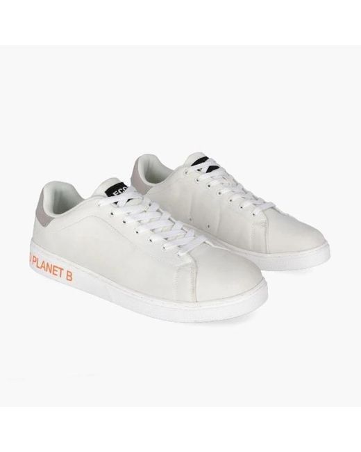 Ecoalf Synthetic Sandford 'planet B' Fabric Sneakers in White for Men - Lyst