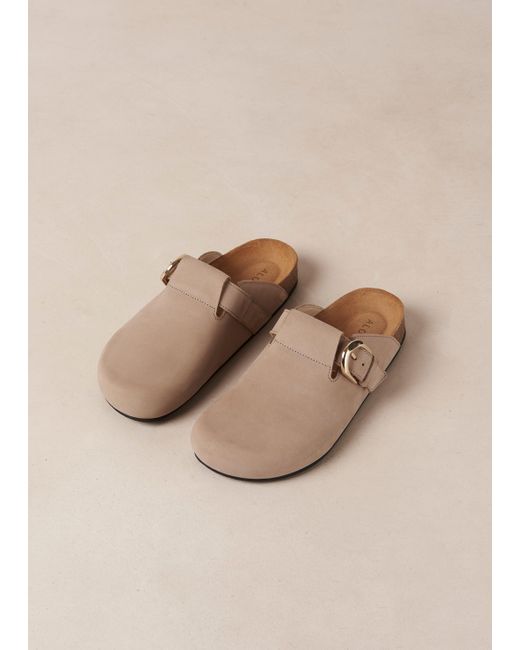 Whiz - White and Brown Leather Mules