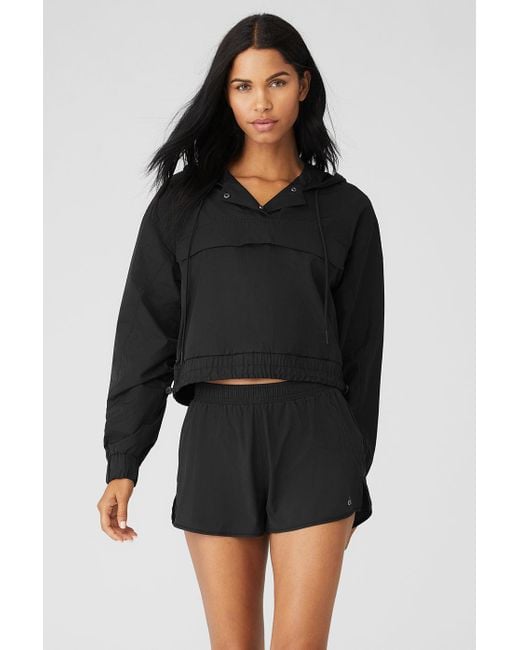 Alo Yoga Alo Yoga International Anorak Hoodie in Black Lyst