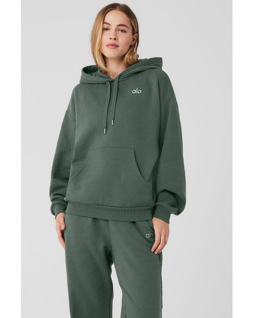 Alo Yoga Alo Yoga Accolade Hoodie in Green | Lyst UK