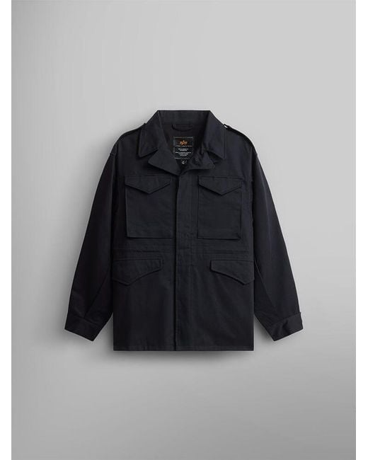 Alpha Industries Blue M-43 Field Jacket for men