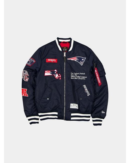 Alpha Industries Men's Blue New England Patriots X Alpha X New Era