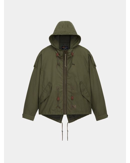Alpha Industries Green M-65 Mod Fishtail Field Coat
