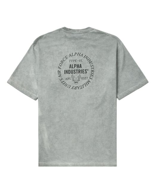 Alpha Industries Gray Unfrm Type-01 Tee for men