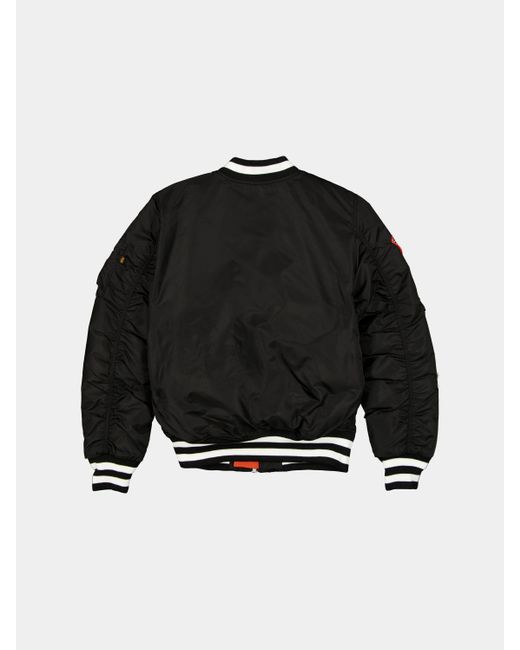 Alpha Industries Black San Francisco Giants X Alpha X New Era Ma-1 Bomber Jacket for men